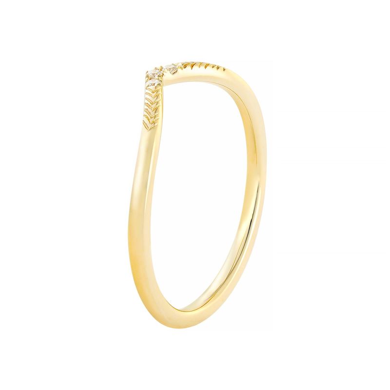 14K White Yellow Lab Grown Diamond Wedding Band MZ2534