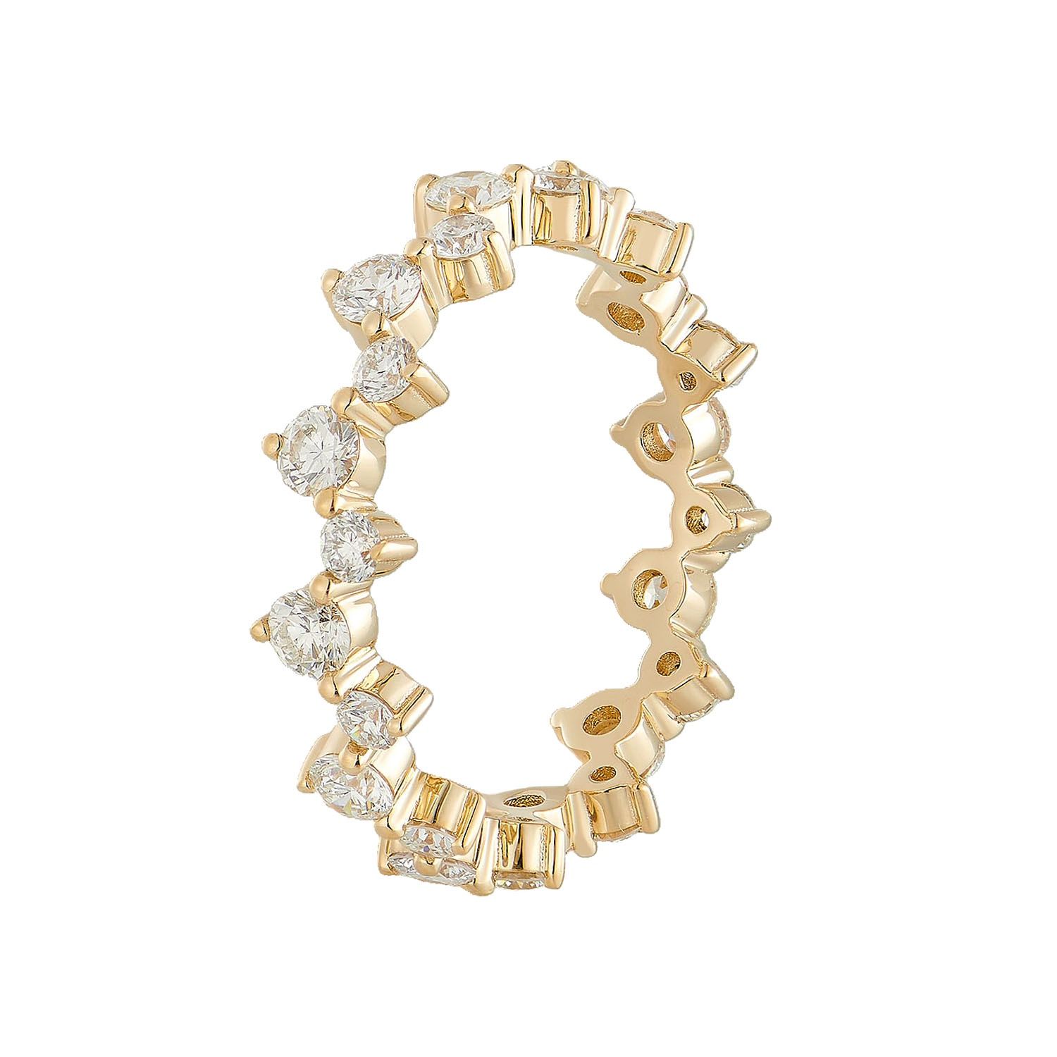 14K Yellow Gold Oval Natural Diamond  Band MZ11988, Colour: 14KYellow