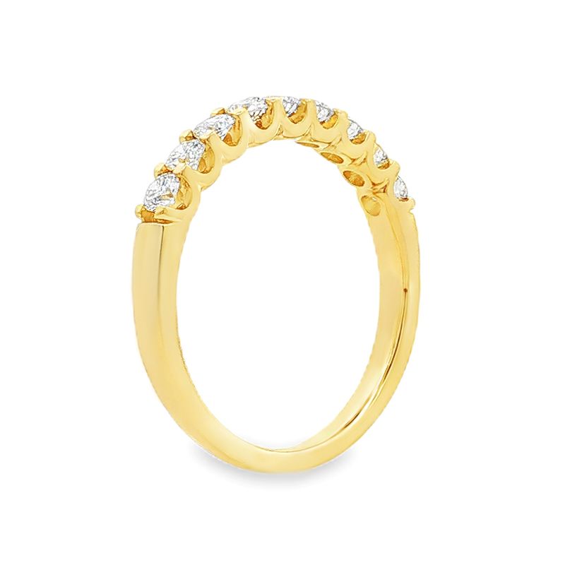 14K White/Yellow Gold Round Natural Diamond  Anniversary Wedding Band MZ6688