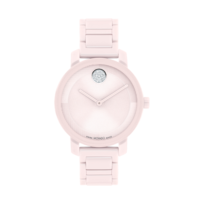 Movado Bold Evolution 2.0 Quartz Pink Dial Elegant Women's Watch 3601234