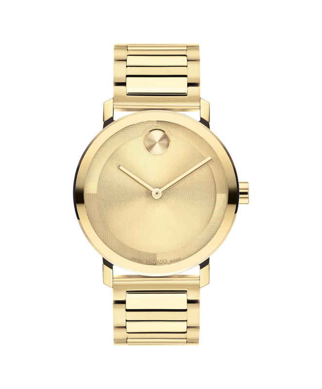 Movado BOLD Evolution 2.0 Stainless Steel Gold Tone 40mm Watch 3601095