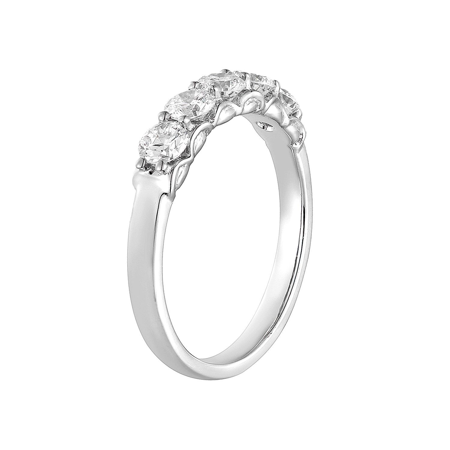 14K White/Yellow Gold Round Lab Grown Diamond Wedding Band Wedding  MG-16, Colour: 14KWhite-2.62g-0.847ct-LG