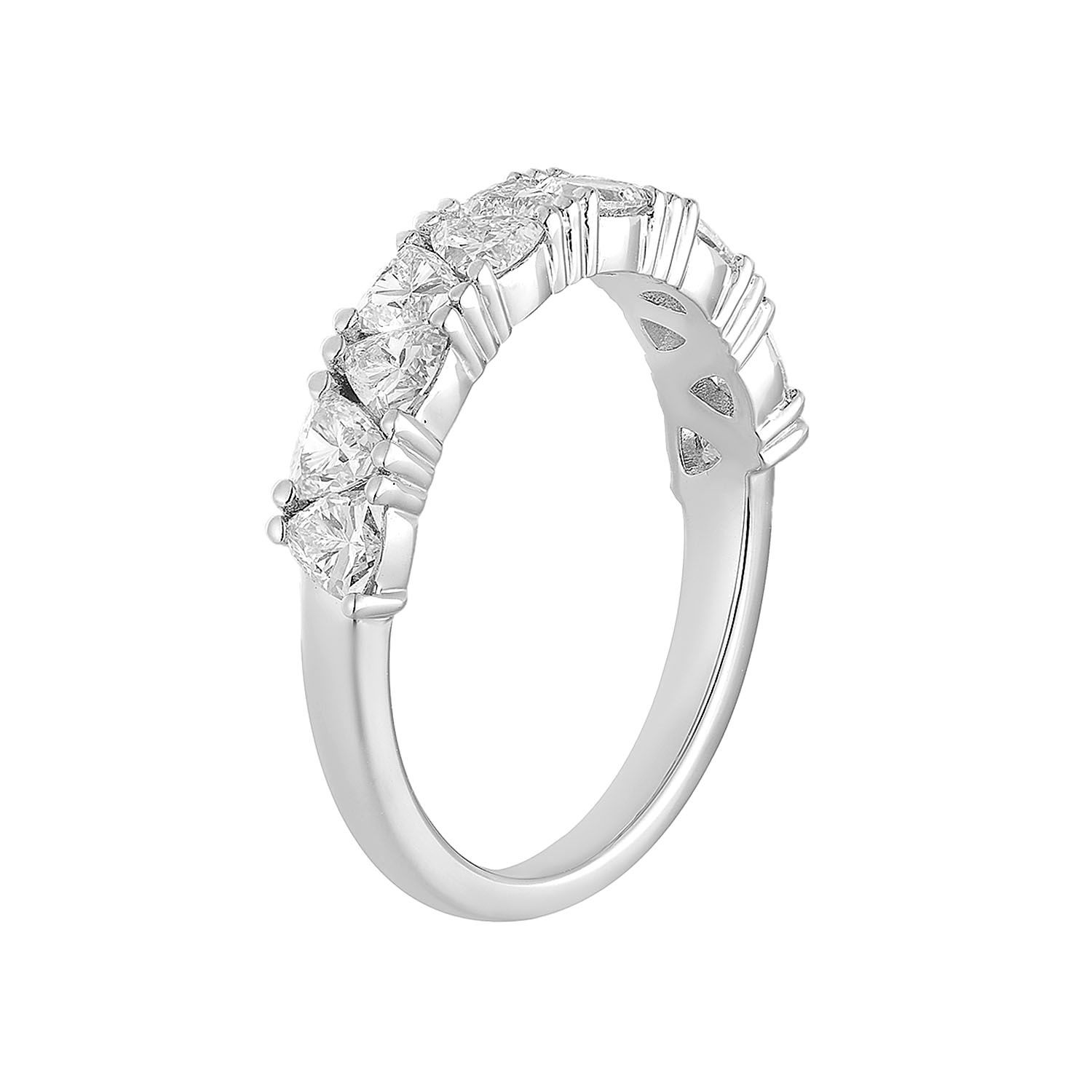 14K Yellow Gold Triangle Lab Grown Diamond Band MZ11936, Colour: 14KWhite-3.27g-1.547ct-LG