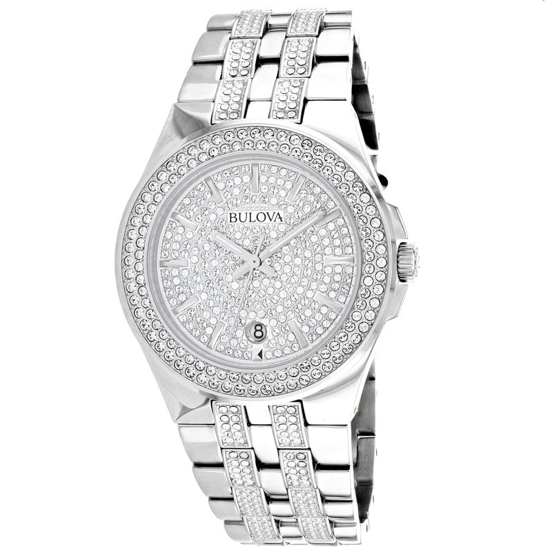 Bulova Phantom Crystals Stainless Steel Men's Watch 96B235