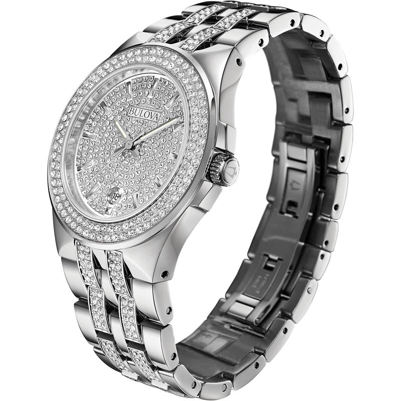 Bulova Phantom Crystals Stainless Steel Men's Watch 96B235