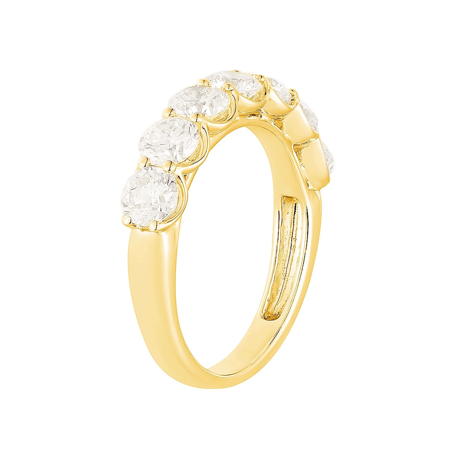 14K White/Yellow Gold Lab Grown Diamond Wedding Band  MG-22, Colour: 14KYellow-3.60g-1.973ct-LG