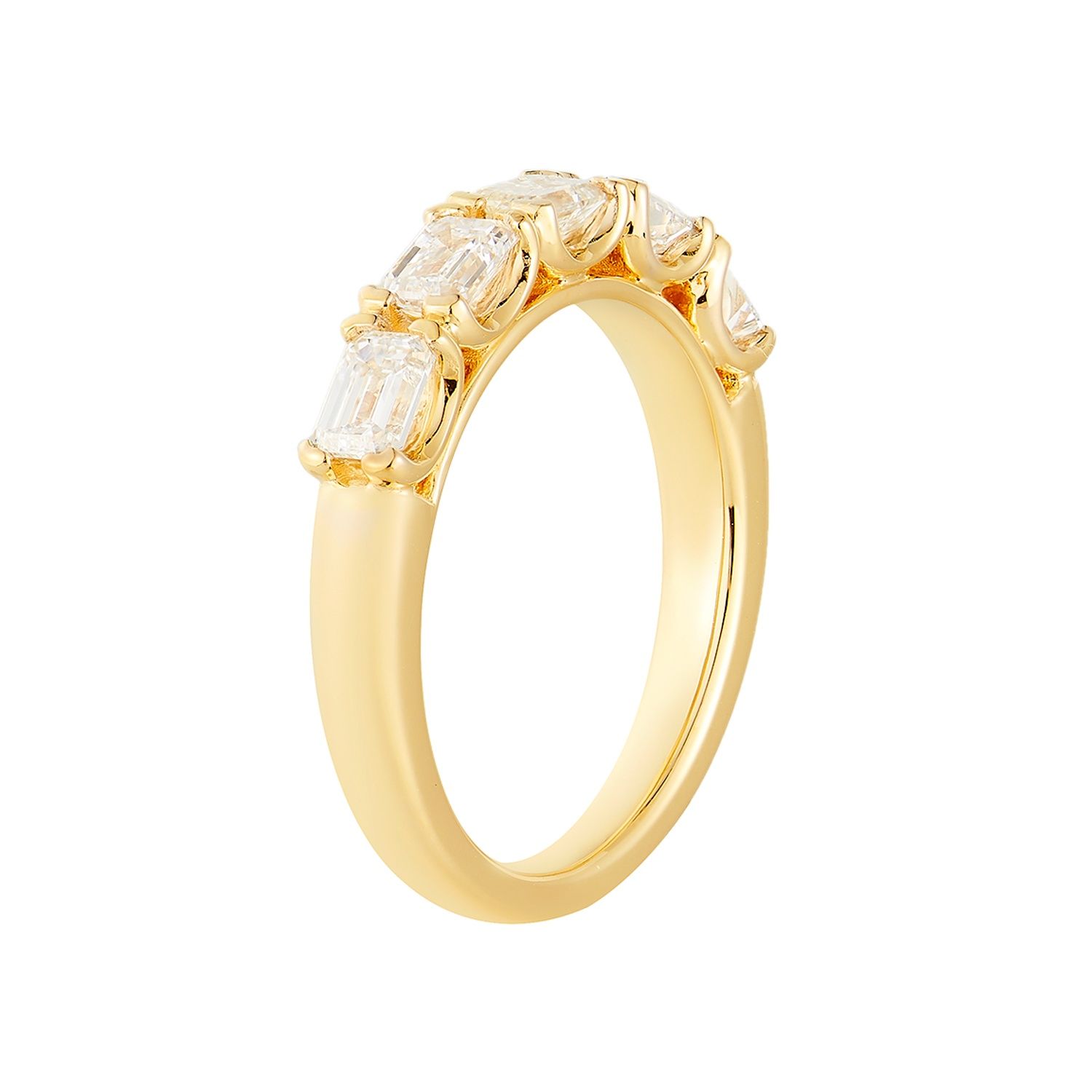 14K White/Yellow Gold Lab Grown Diamond Wedding Band  MG-07, Colour: 14KYellow-4.57g-1.283ct-LG