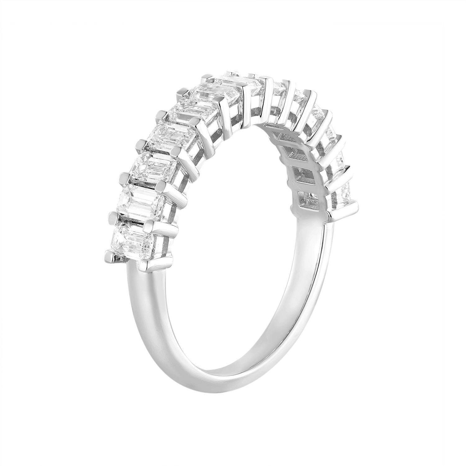 14K White/Yellow Gold Lab Grown Diamond Wedding Band MZ10891-1, Colour: 14KW-2.78g-1.357ct-LG