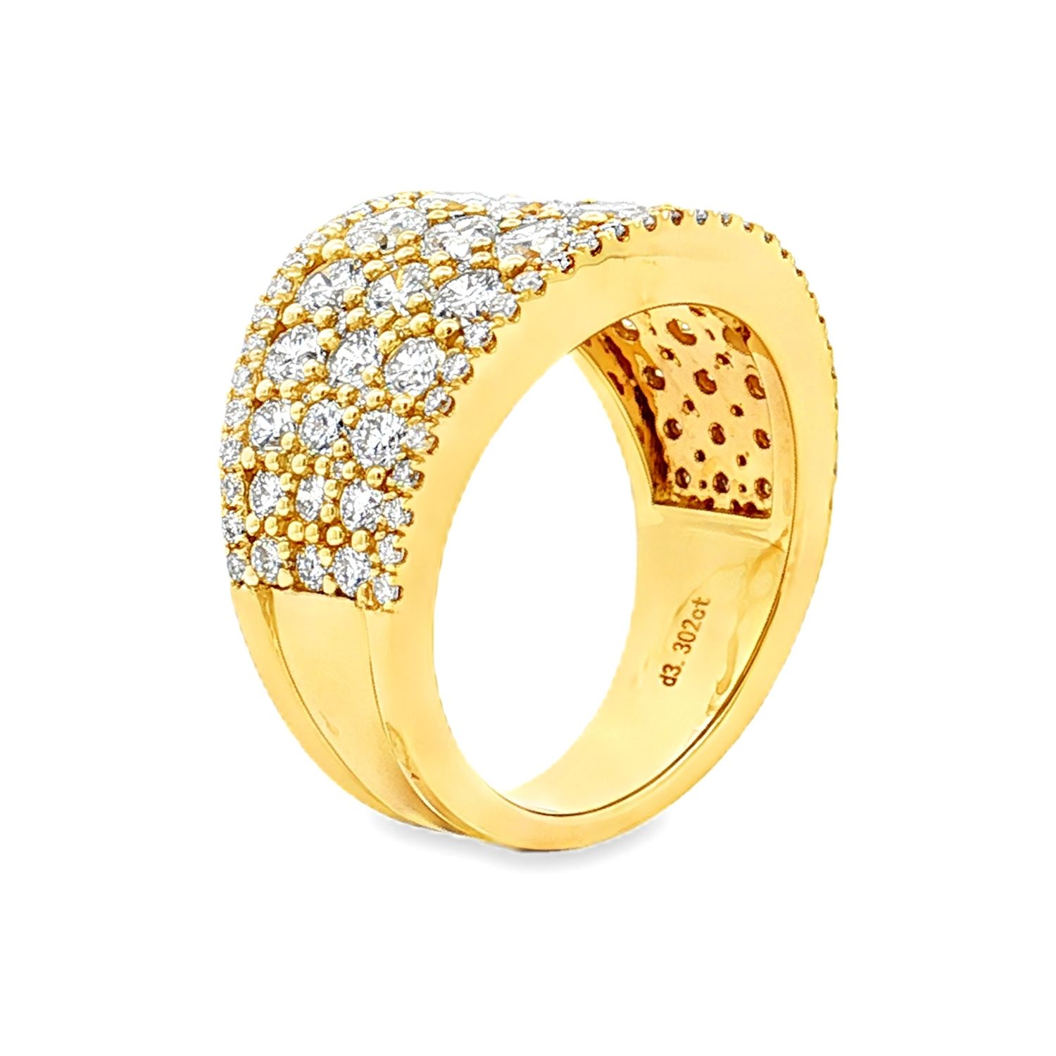 14K Yellow Gold Lab Grown Diamond Band MZ12155
