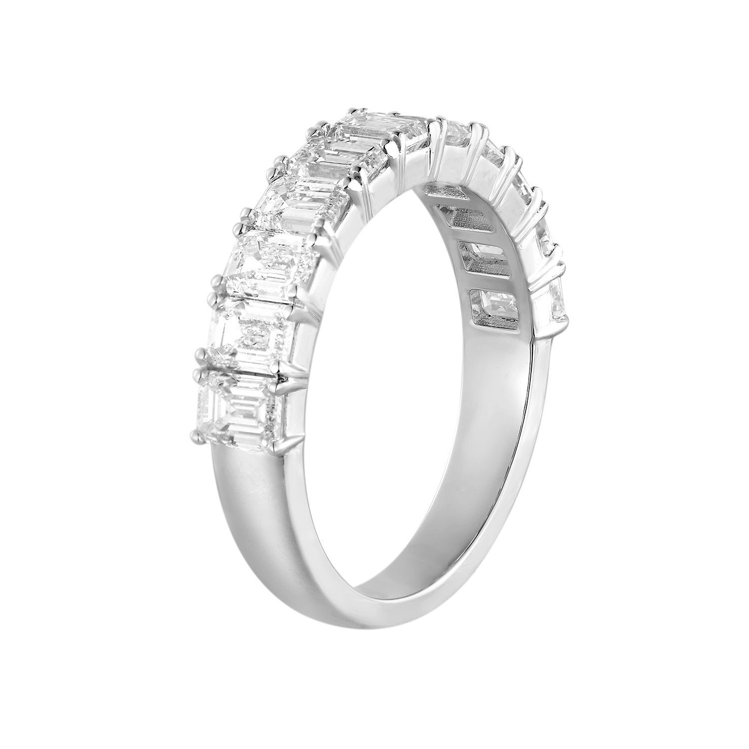 14K White/Yellow Gold Lab Grown Diamond Wedding Band MZ73193-2, Colour: 14KW-3.56g-2.624ct-LG