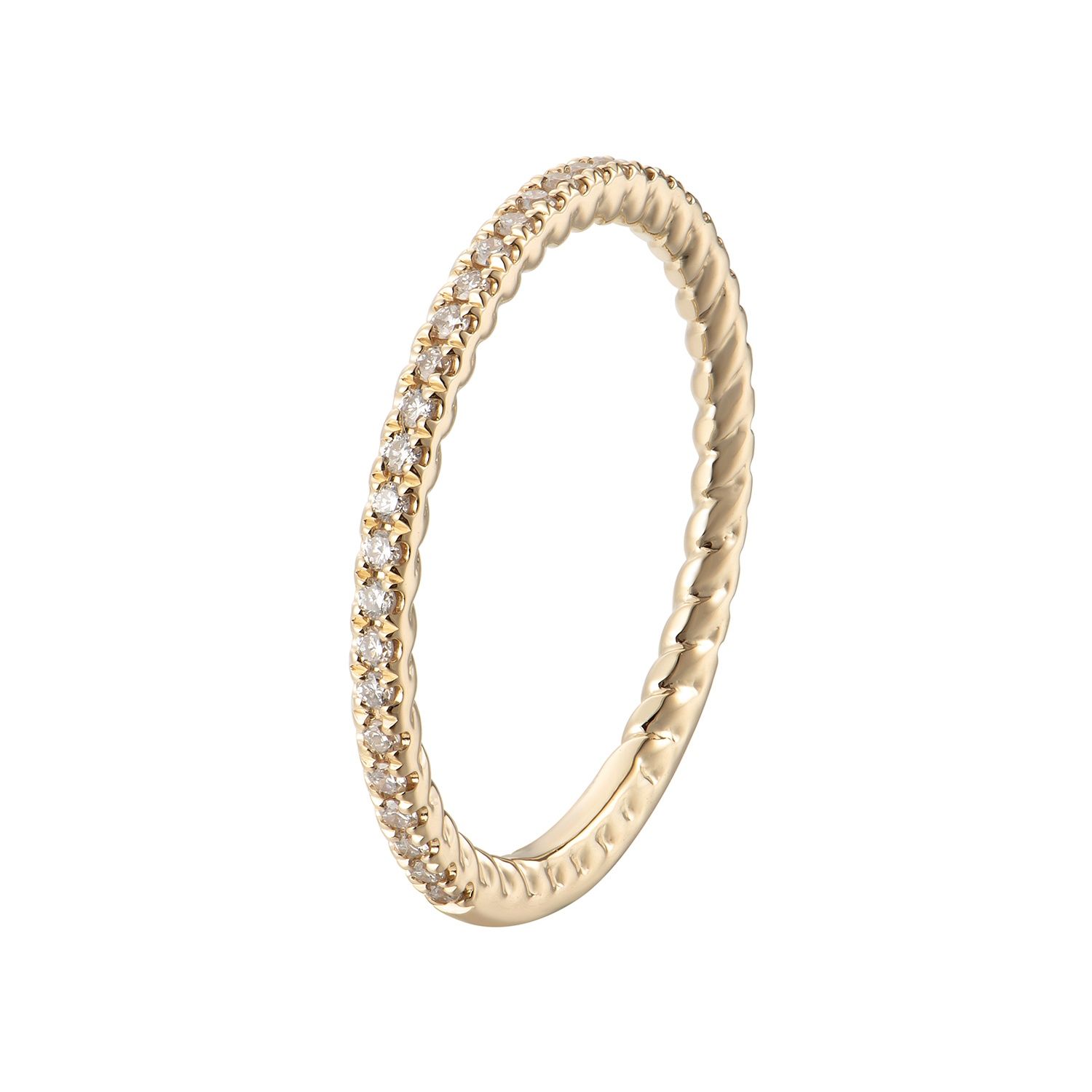 18K Yellow Gold Round Natural Diamond  Wedding MZ1417, Colour: 18KY