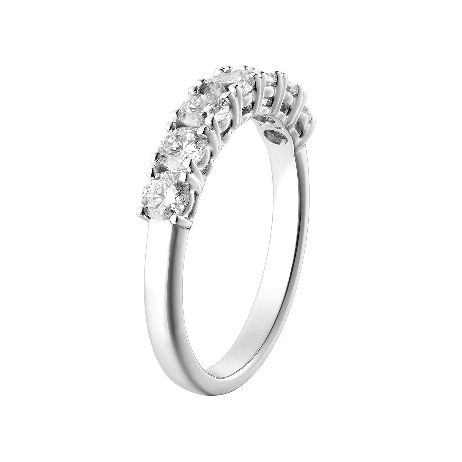 14K White/Yellow Gold Lab Grown Diamond Wedding Band MZ6666, Colour: 14KW-2.58g-1.001ct-LG