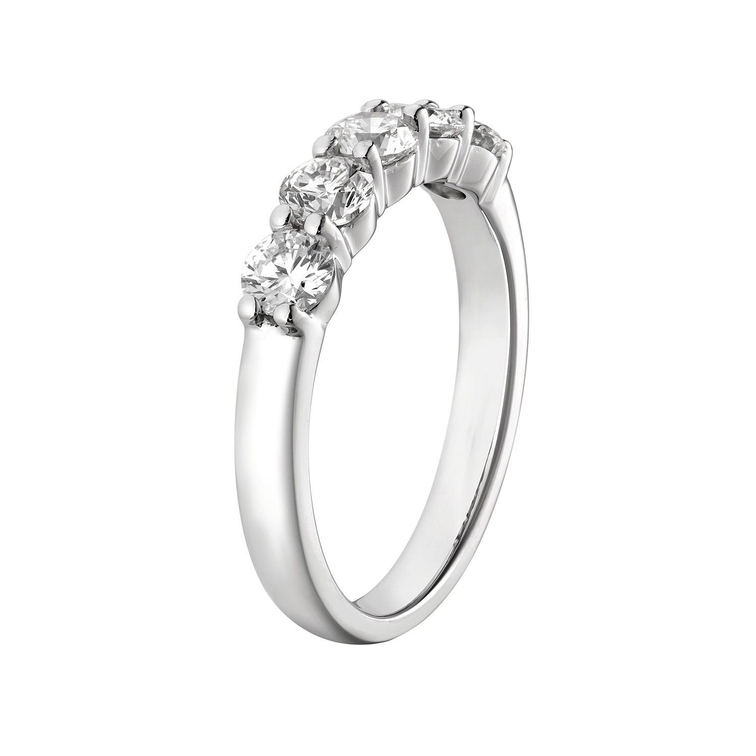 14K White/Yellow Gold Natural Diamond Wedding Band MZ7331, Colour: 14KW-3.53g-1.097ct-ND