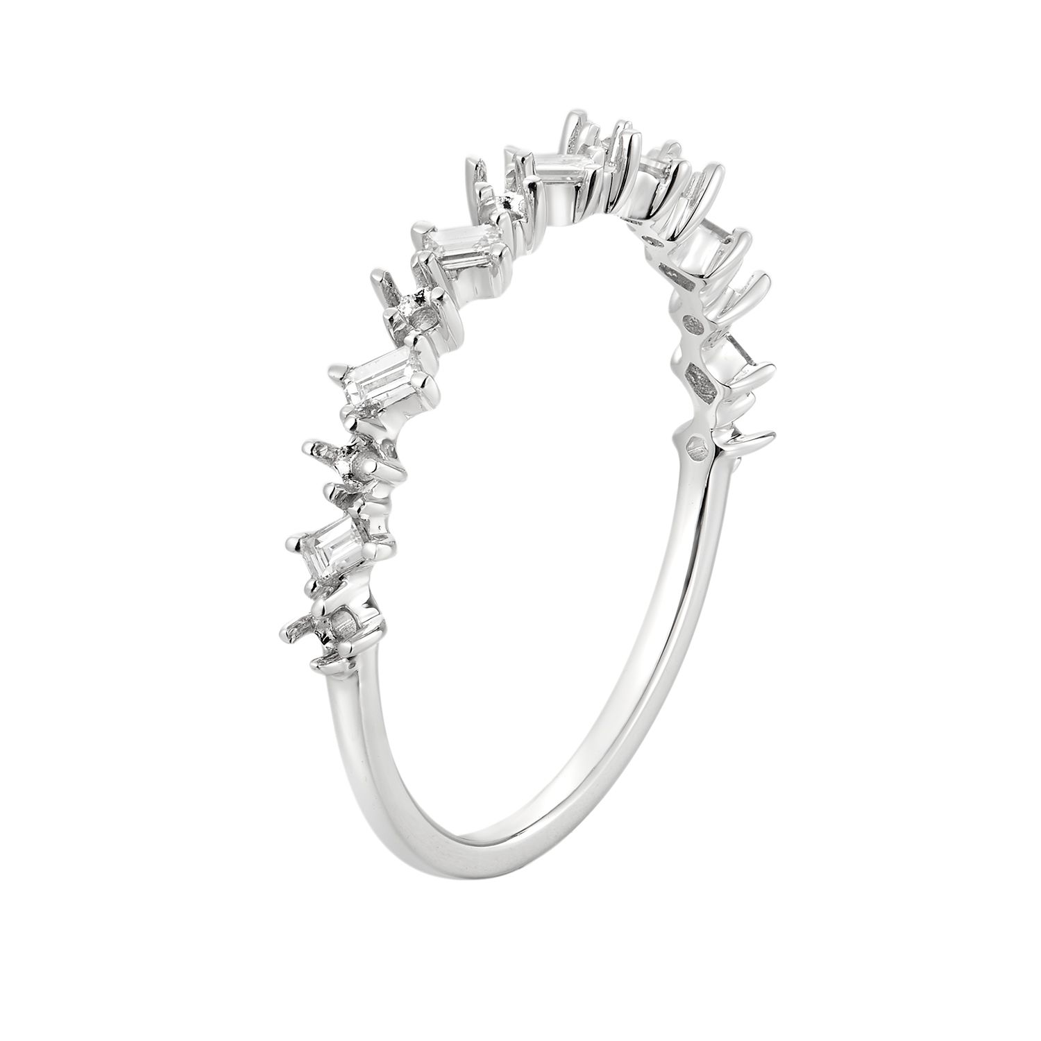 14K White/Yellow Gold Lab Grown Diamond Wedding Band MZ7478 (RE MZ1622), Colour: 14KW-1.29G-0.333CT