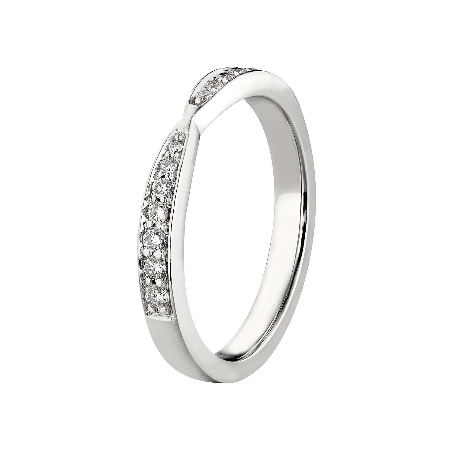 14K White/Yellow Gold Lab Grown Diamond Wedding Band MZ1850(IH-593), Colour: 14KW-2.96g-0.18ct-LG