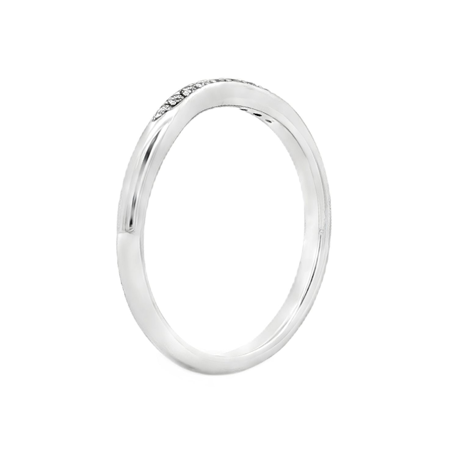 14K White Gold Lab Grown Diamond Wedding Band MZ1852(IH-595)