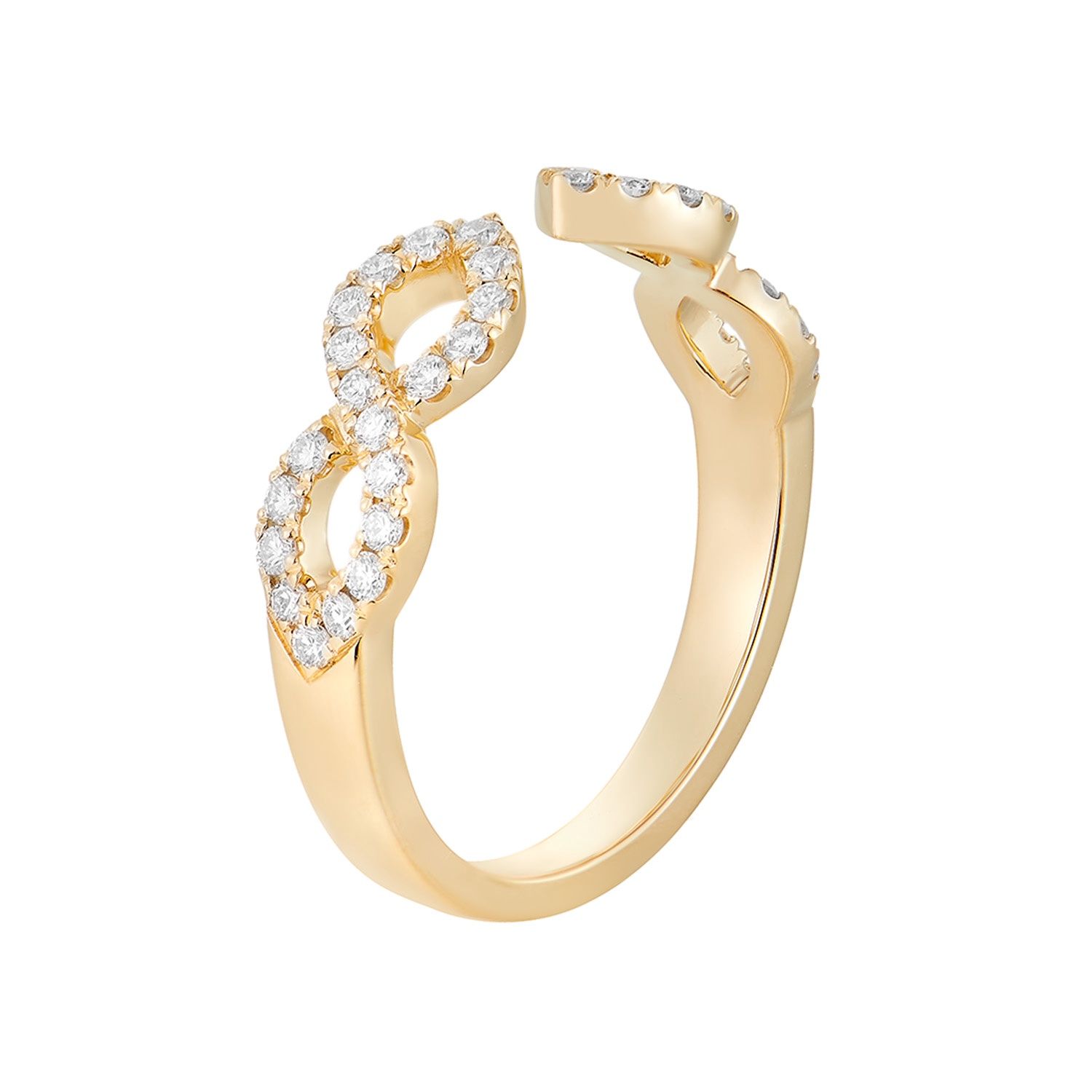 14K White/Yellow Gold Natural Diamond Wedding Band MZ2070(IH-582), Colour: 14KY-2.72g-0.341ct-ND