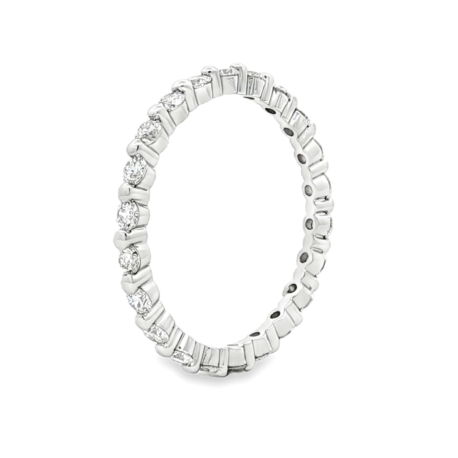 14K White Gold Lab Grown Diamond Eternity Band MZ7567