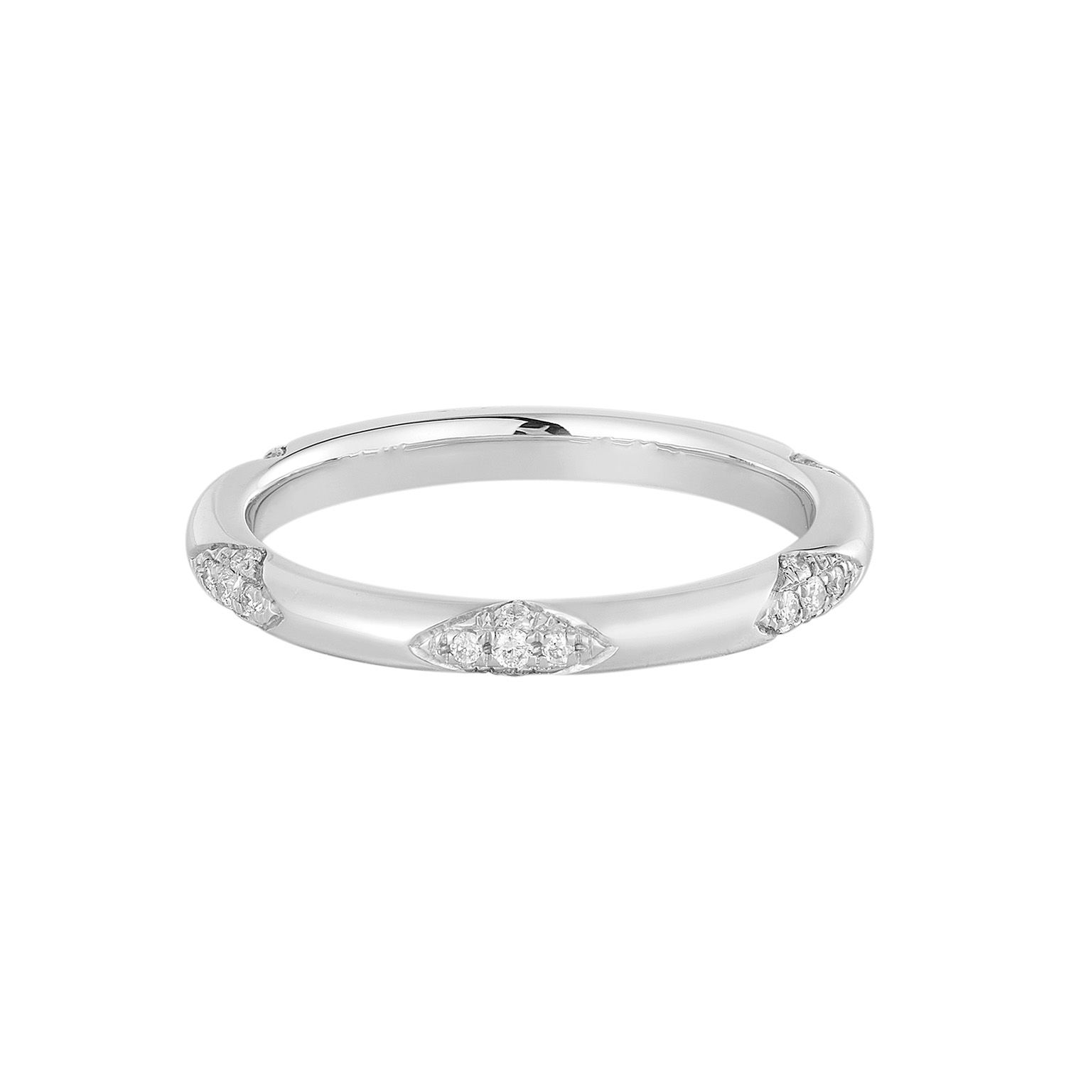 14K White/Yellow Gold Lab Grown Diamond Wedding Band MZ11803-6.5#, Colour: 14KW-2.16g-0.111ct-LG