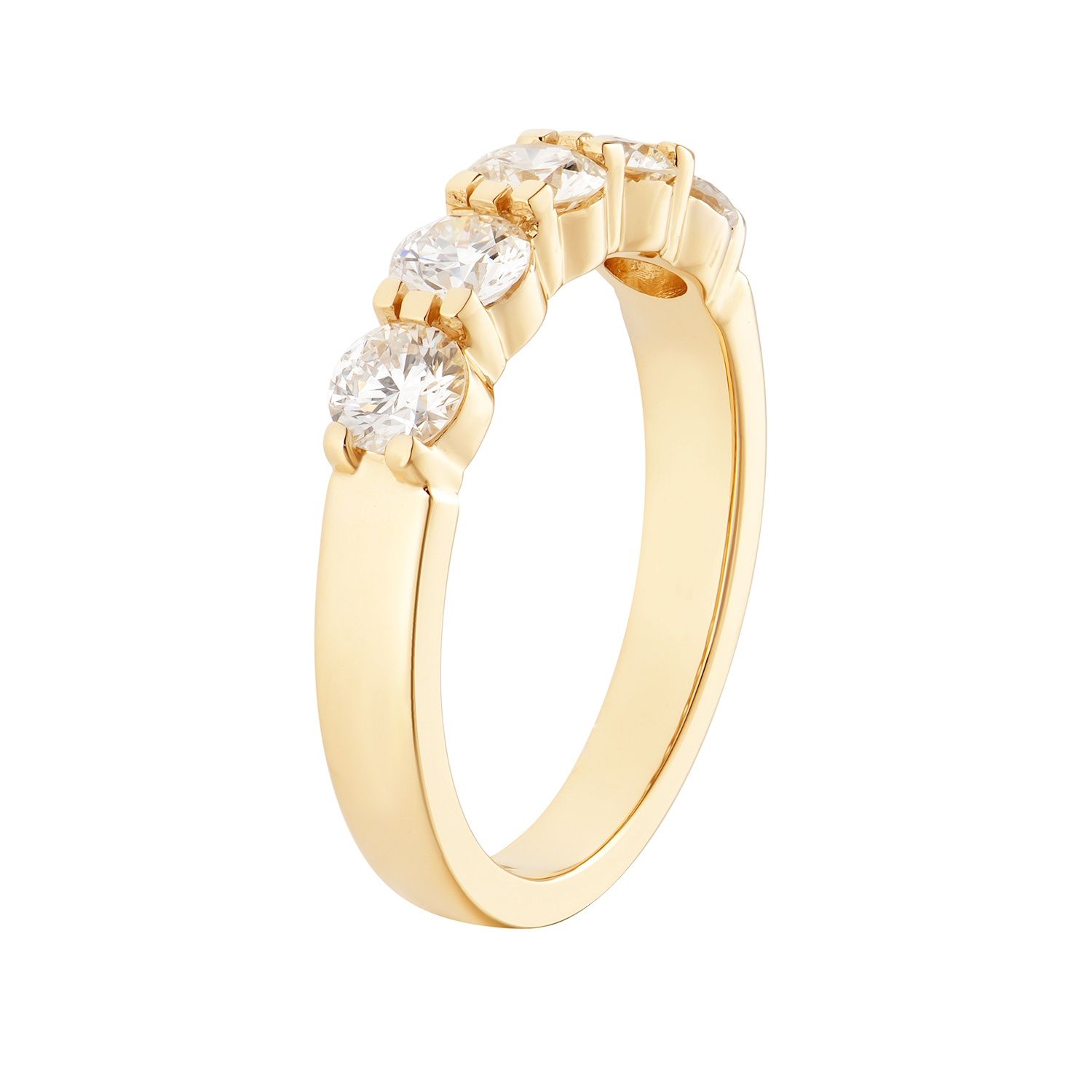 14K White/Yellow  Gold Lab Grown Diamond Wedding Band MZ6742, Colour: 14KY-3.64g-1.106ct-LG