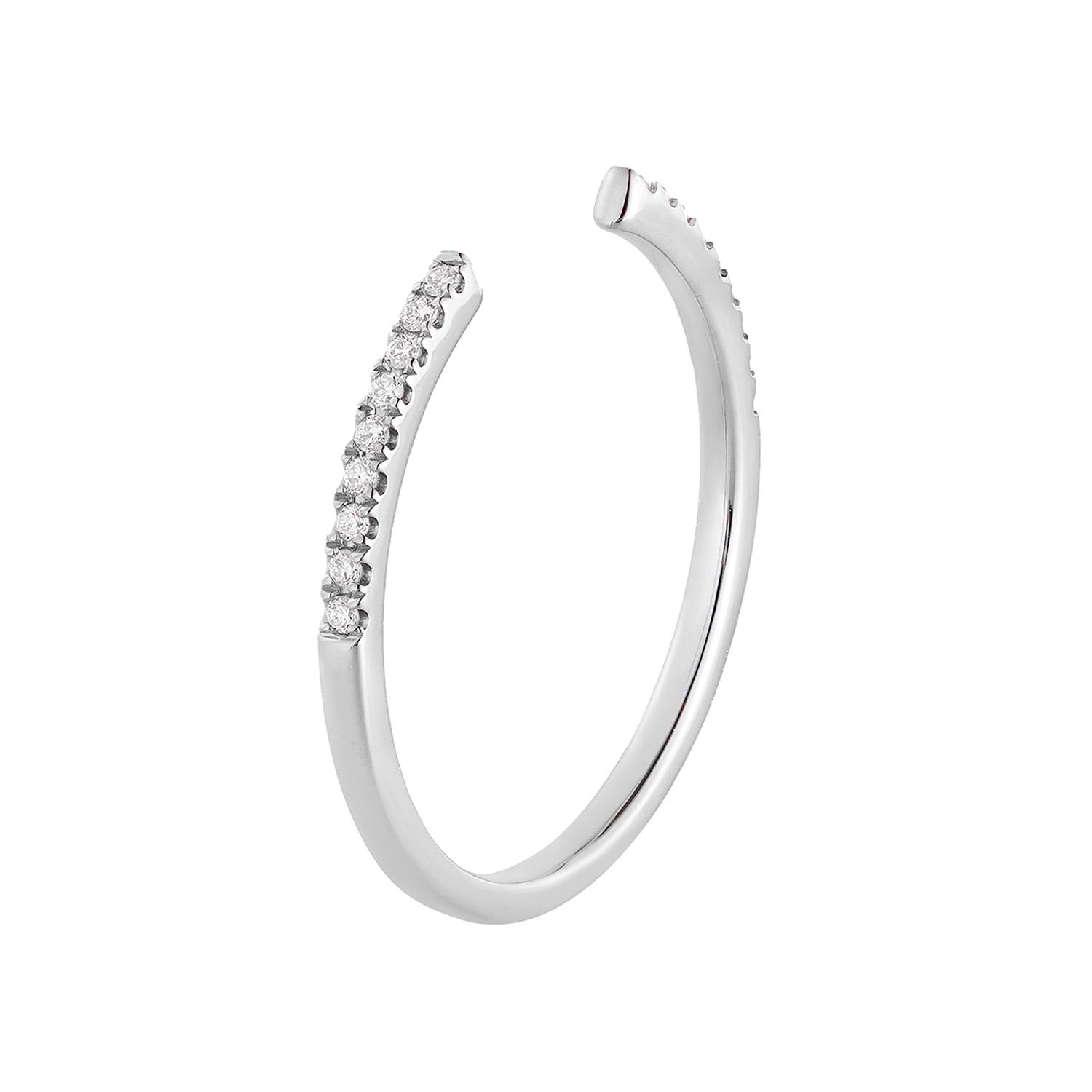 14K White/Yellow Gold Natural Diamond Wedding Band MZ6054, Colour: 14KW-1.04g-0.069ct-ND