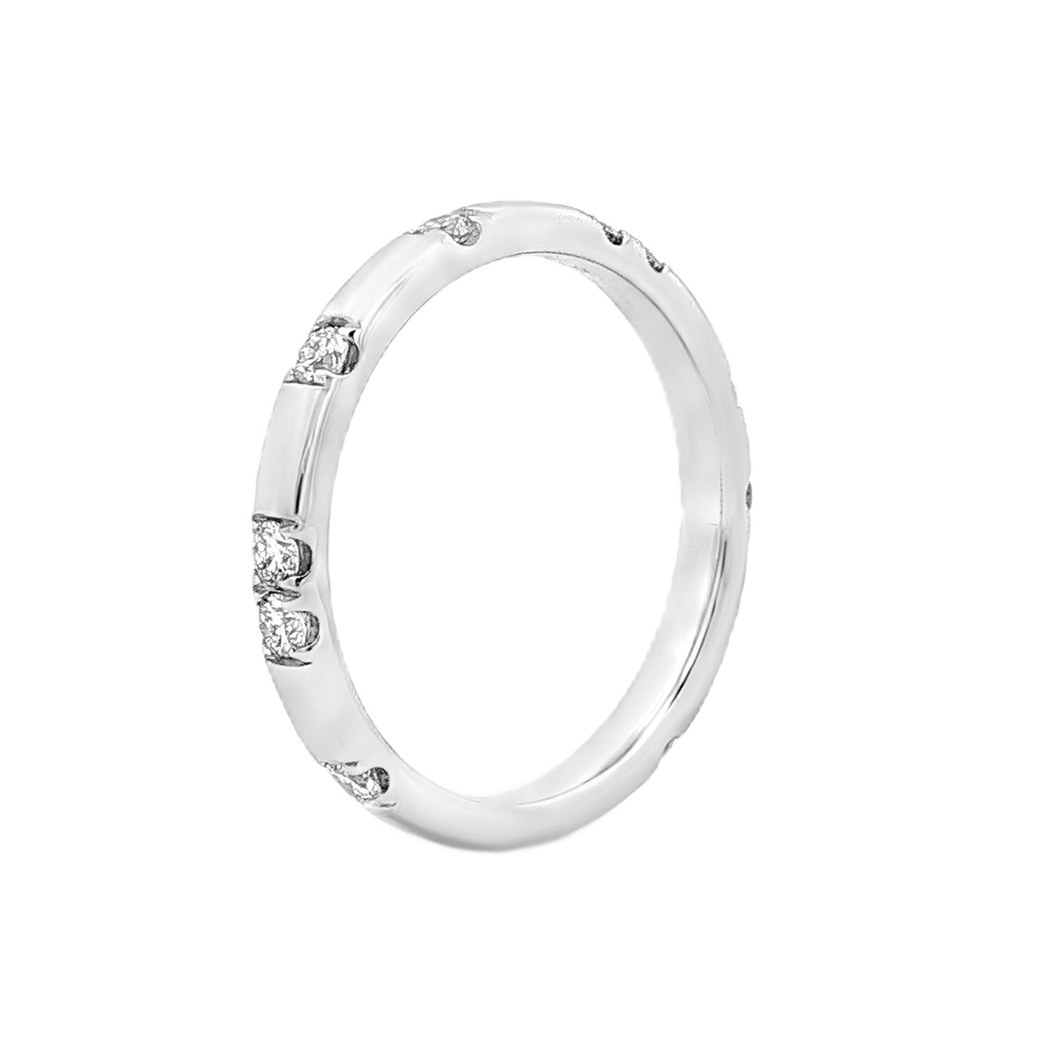 14K White/Yellow Gold Lab Grown Diamond Wedding Band MZ2540, Colour: 14KW-2.69g-0.344ct-LG