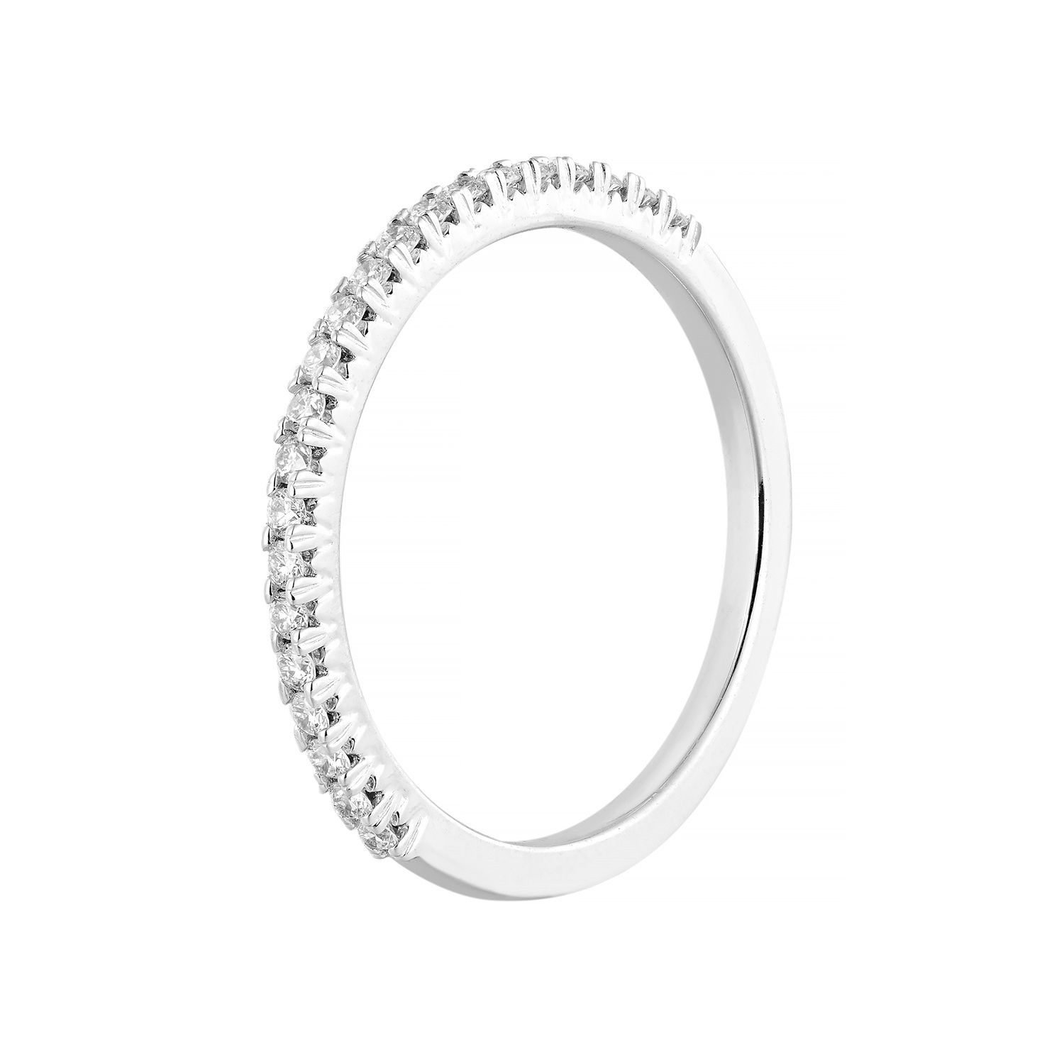 14K White/Yellow Gold Natural Diamond Wedding Band MZ11447, Colour: 14KW-1.57g-0.218ct-ND