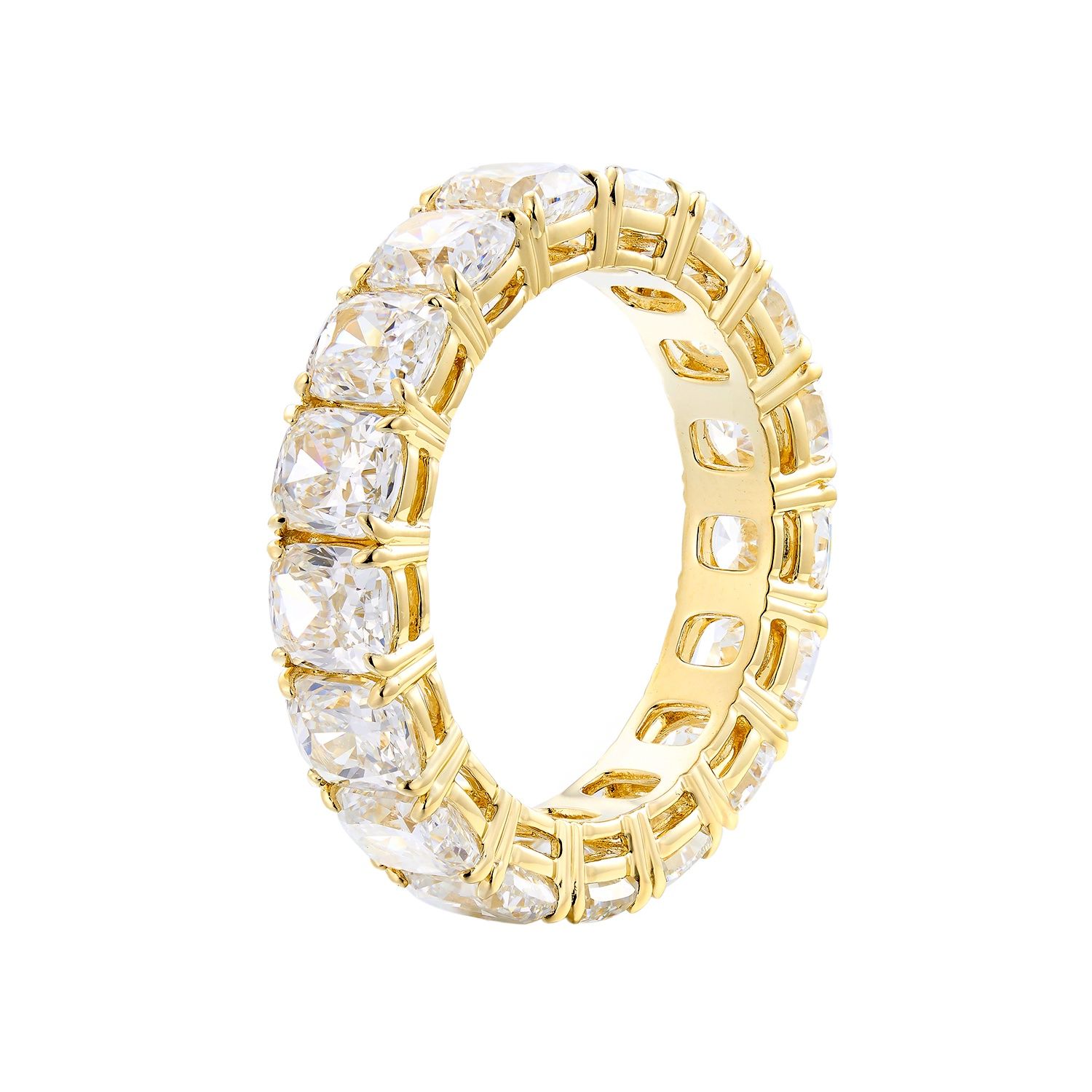 14K Yellow Gold Lab Grown Diamond Eternity Band MZ30446-6.5#