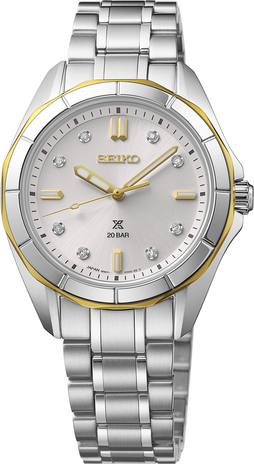Seiko Prospex Sea Series Silver Dial Stainless Steel Women's Watch SUR618