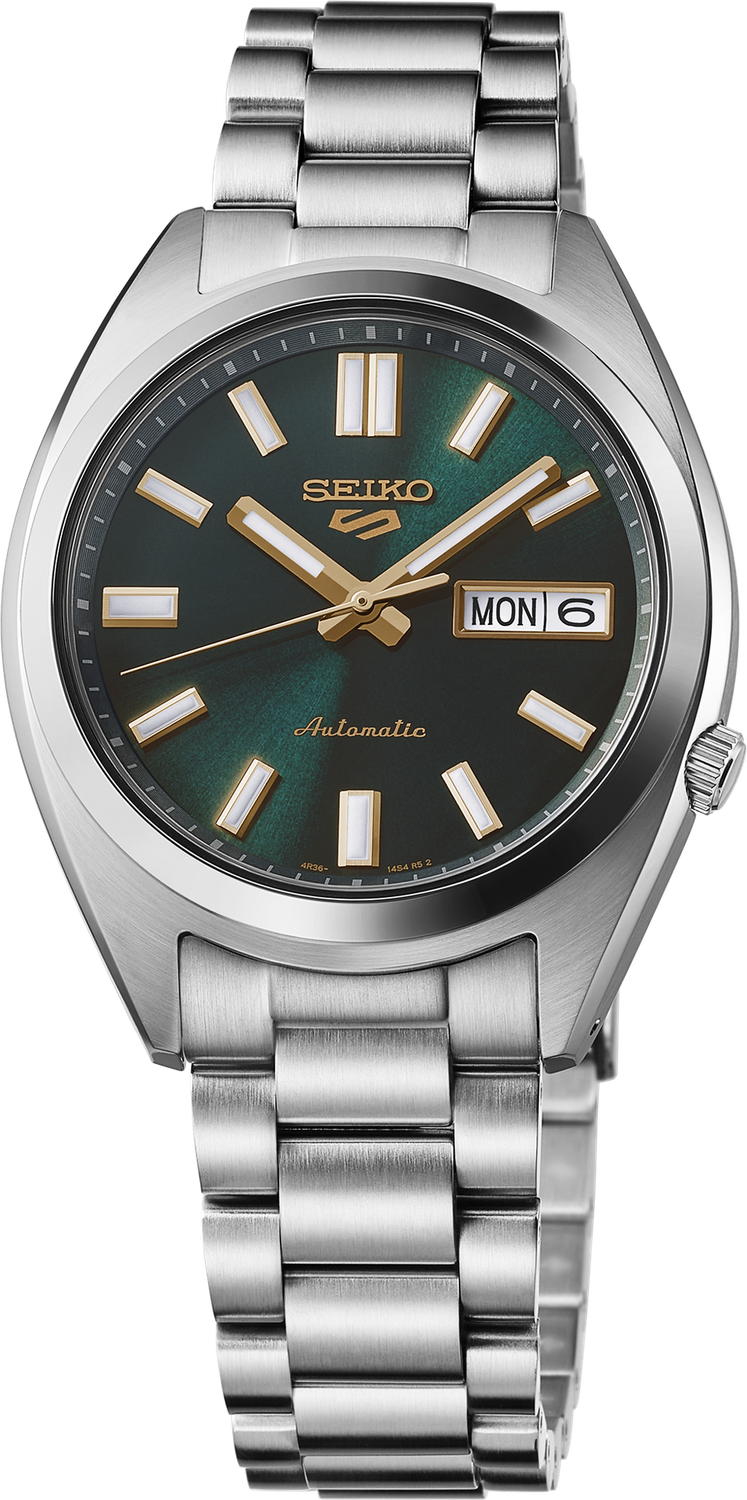 Seiko 5 Sports Stainless Steel Automatic Green Dial Men's Watch SRPL57