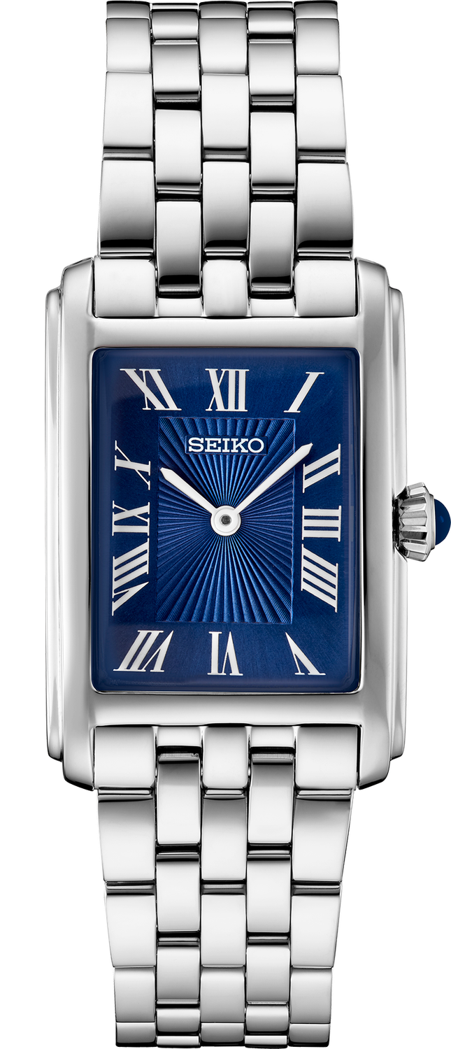 SEIKO Essentials Stainless Steel Quartz Blue Dial Women's Watch SWR085