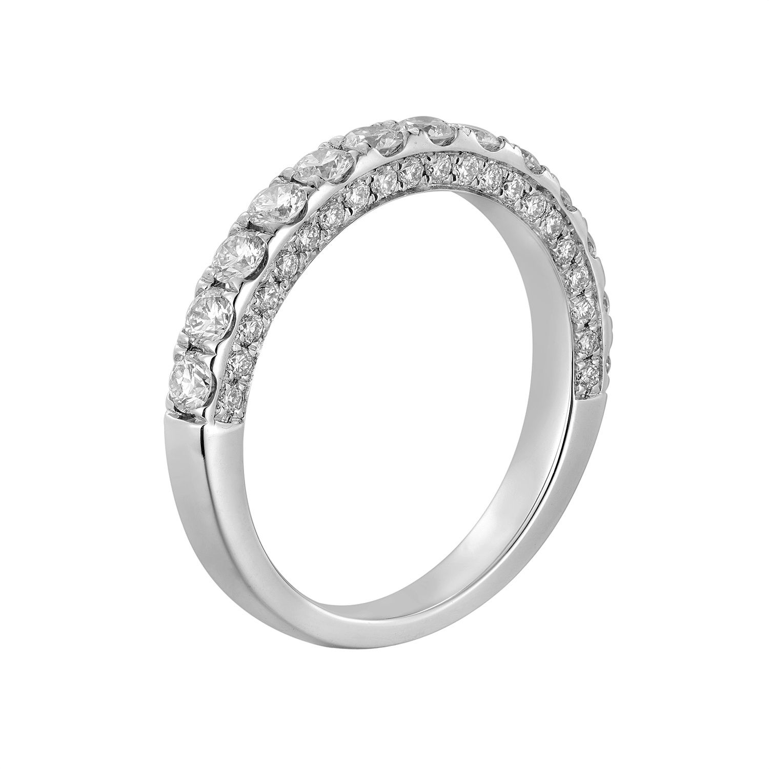 14K Yellow Gold Lab Grown Diamond Wedding Band MZ11481, Colour: 14KW-3.33g-1.05ct-LG