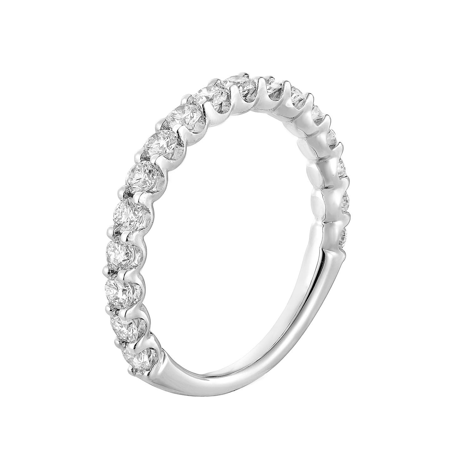 14K White Gold Lab Grown Diamond Wedding Band MZ5333-17p