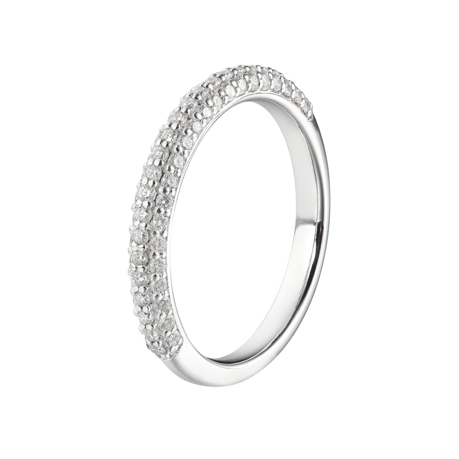 14K White Gold Lab Grown Diamond Wedding Band MZ5113-LG