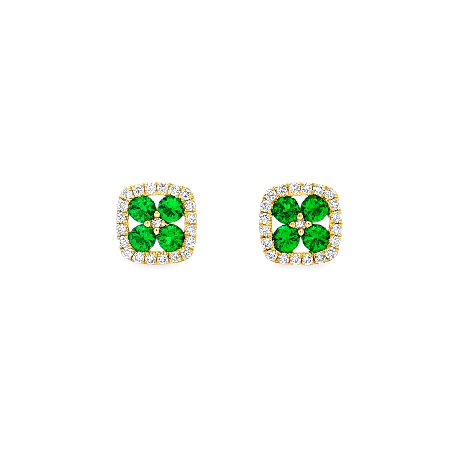 14K Yellow Gold Lab Grown Diamond Stud Earring MZ9685