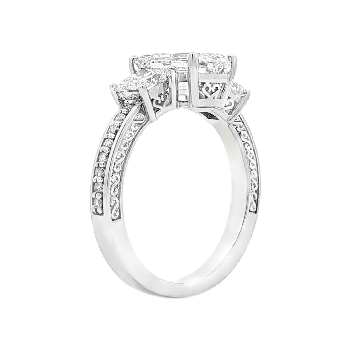 IGI Certificate 14K White Gold Lab Grown Diamond Engagement Ring MZ12321-2