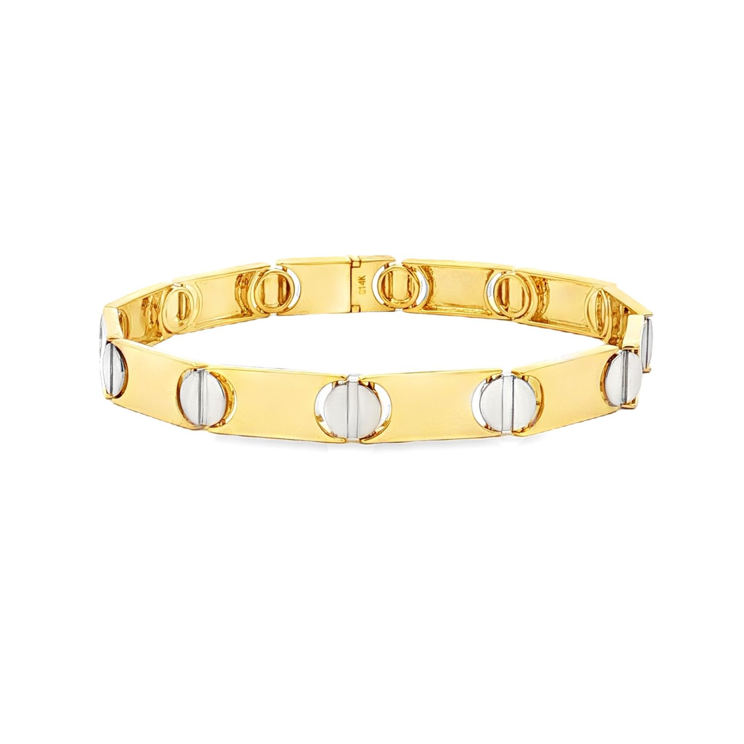 14K Yellow Gold 14K White Gold Bracelet MZ13393