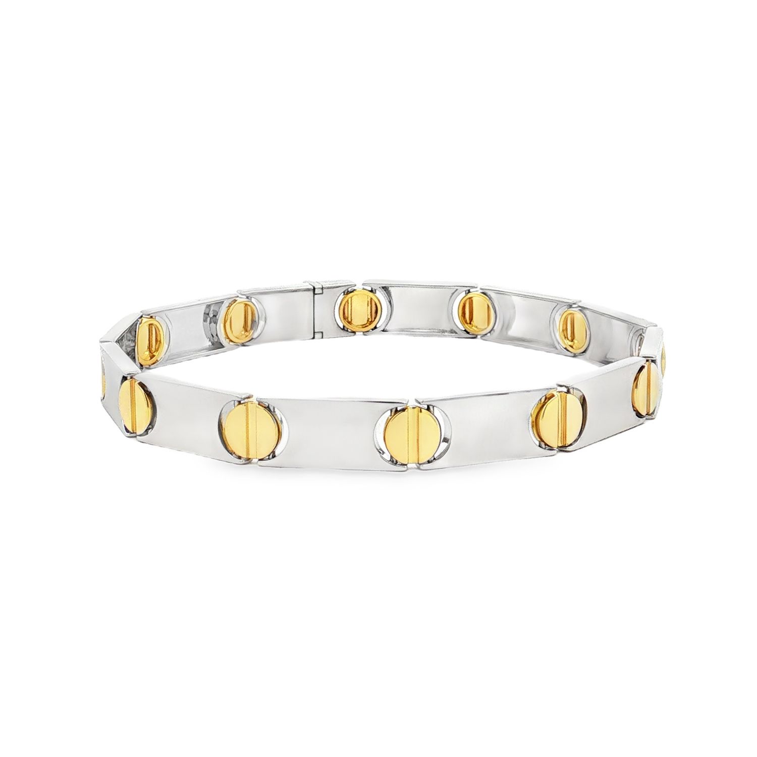 14K Yellow Gold 14K White Gold Bracelet MZ13393, Colour: 14KY+W-15.19g