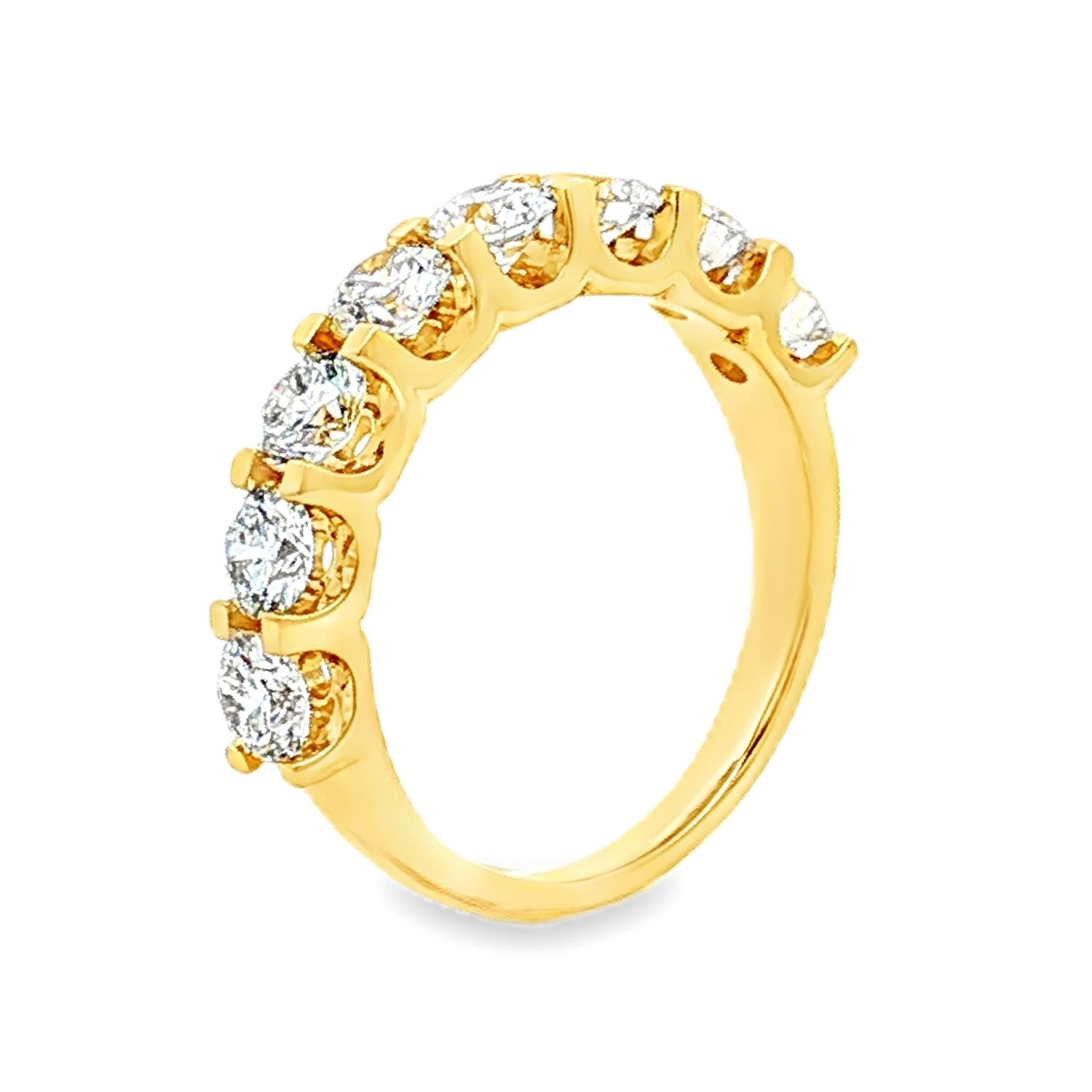 14K White/Yellow Gold Lab Grown Diamond Wedding Band MZ11586-1, Colour: 14KW-3.64g-1.82g-LG