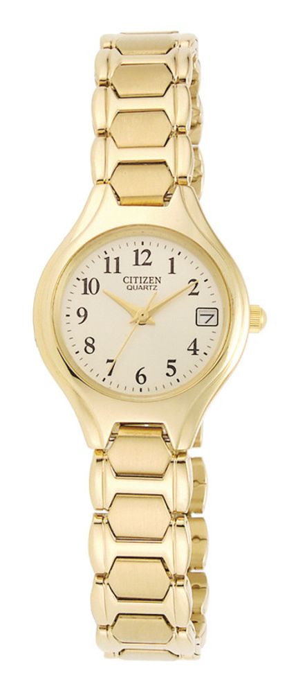 Citizen Quartz Champagne Dial Stainless Steel Women's Watch EU2252-56P