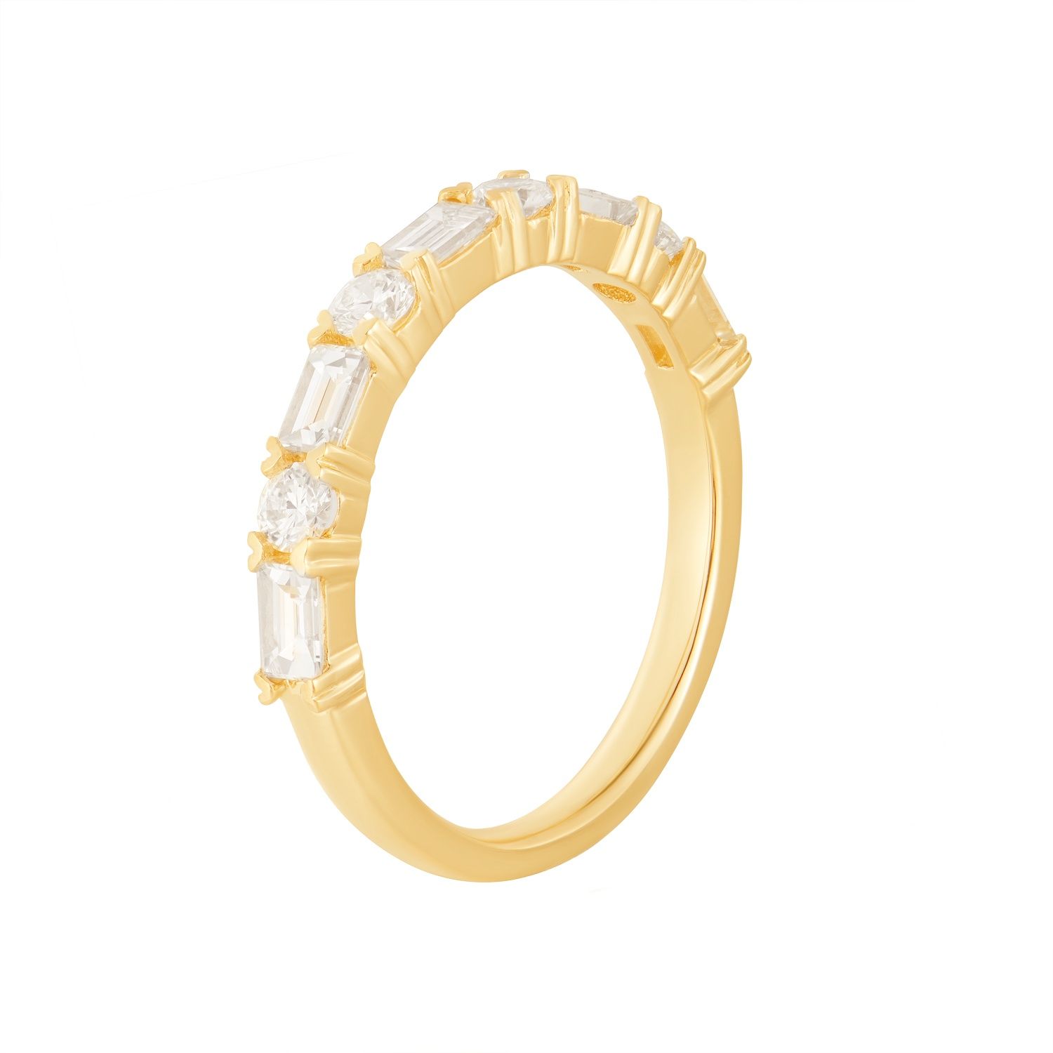 14K Yellow Gold Lab Grown Diamond Wedding Band MZ72544, Colour: 14KY-2.1g-0.739ct-LG