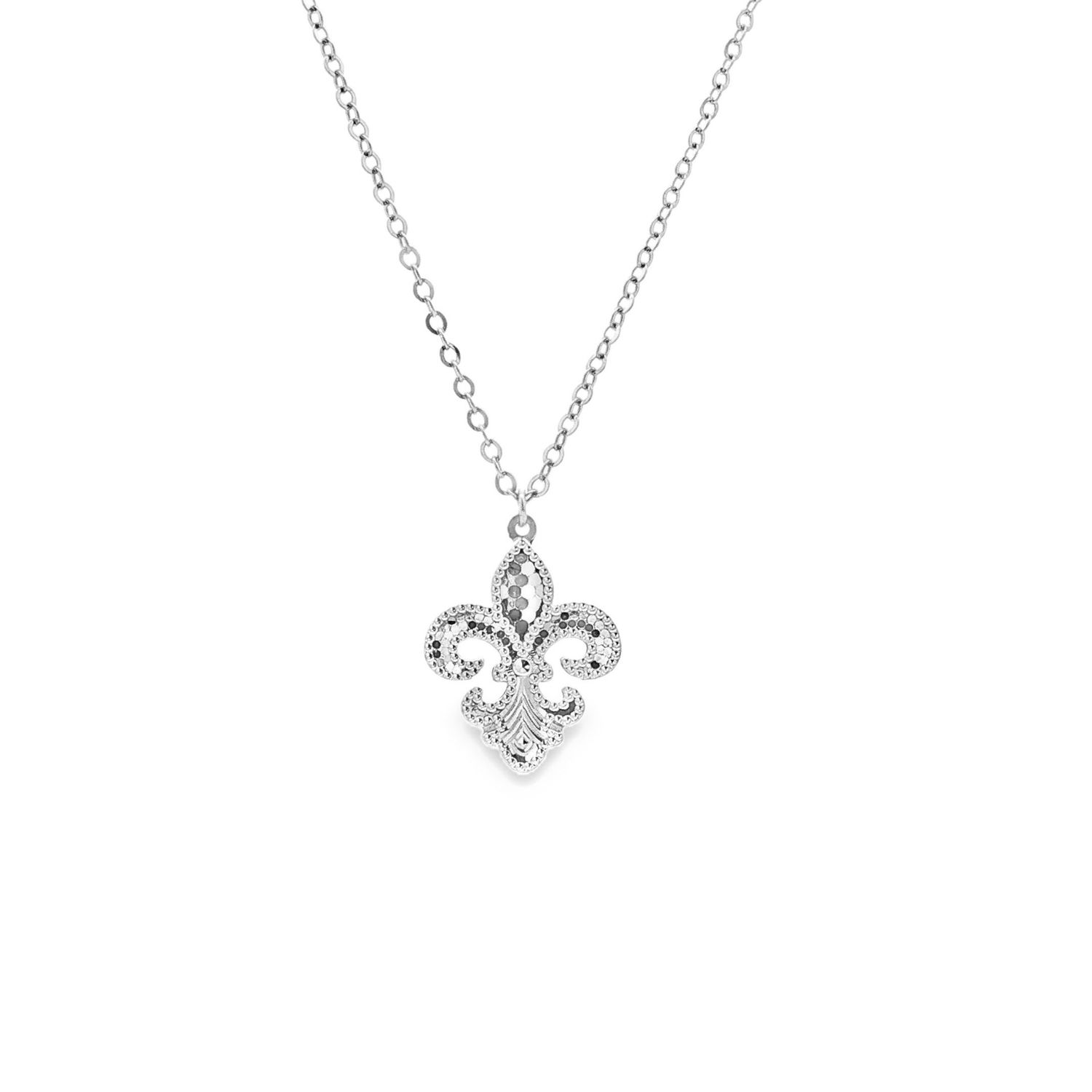 PT950 Platinum Iris Flower Necklace BJY0003