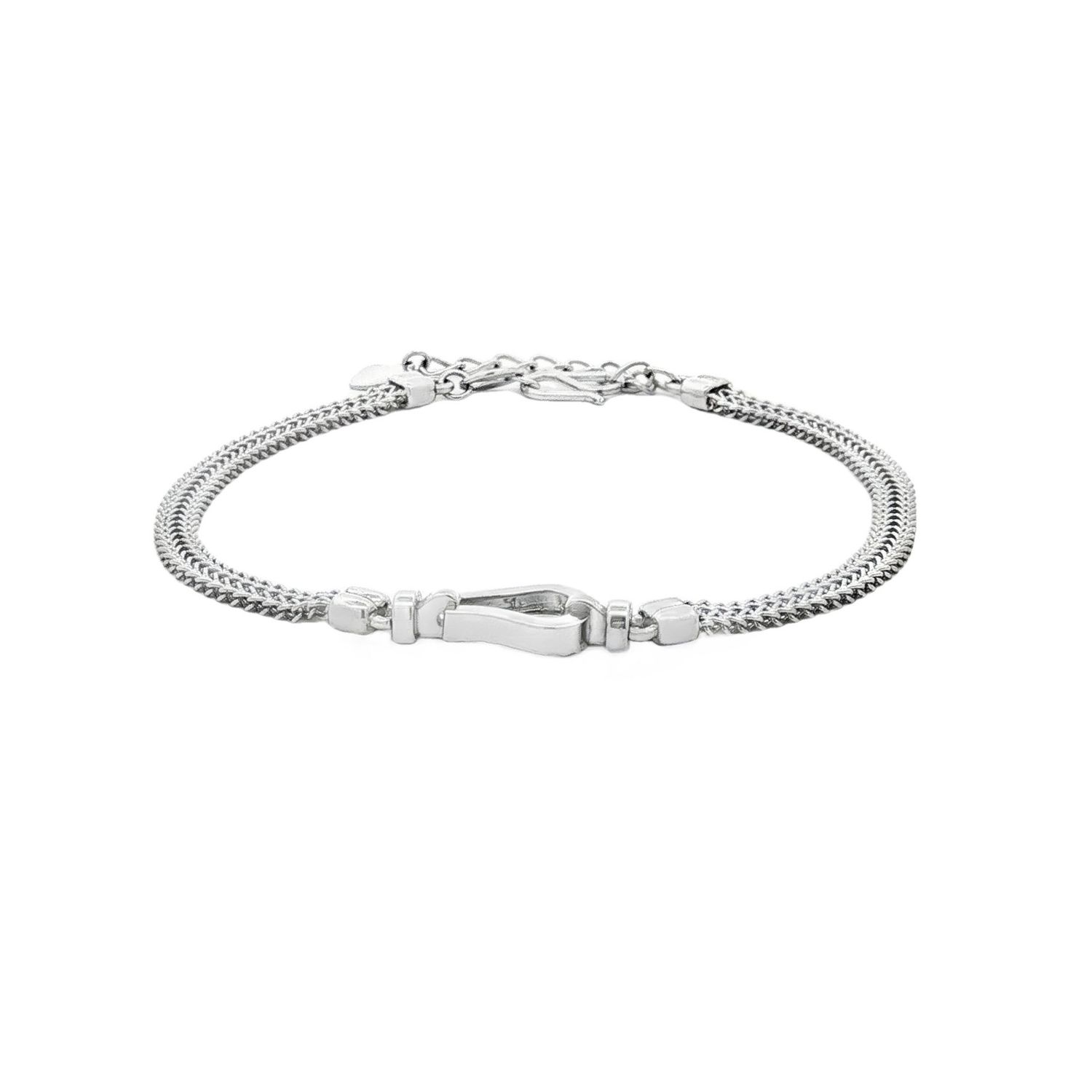 PT950 Platinum Adjustable Woven Bracelet BJY0017