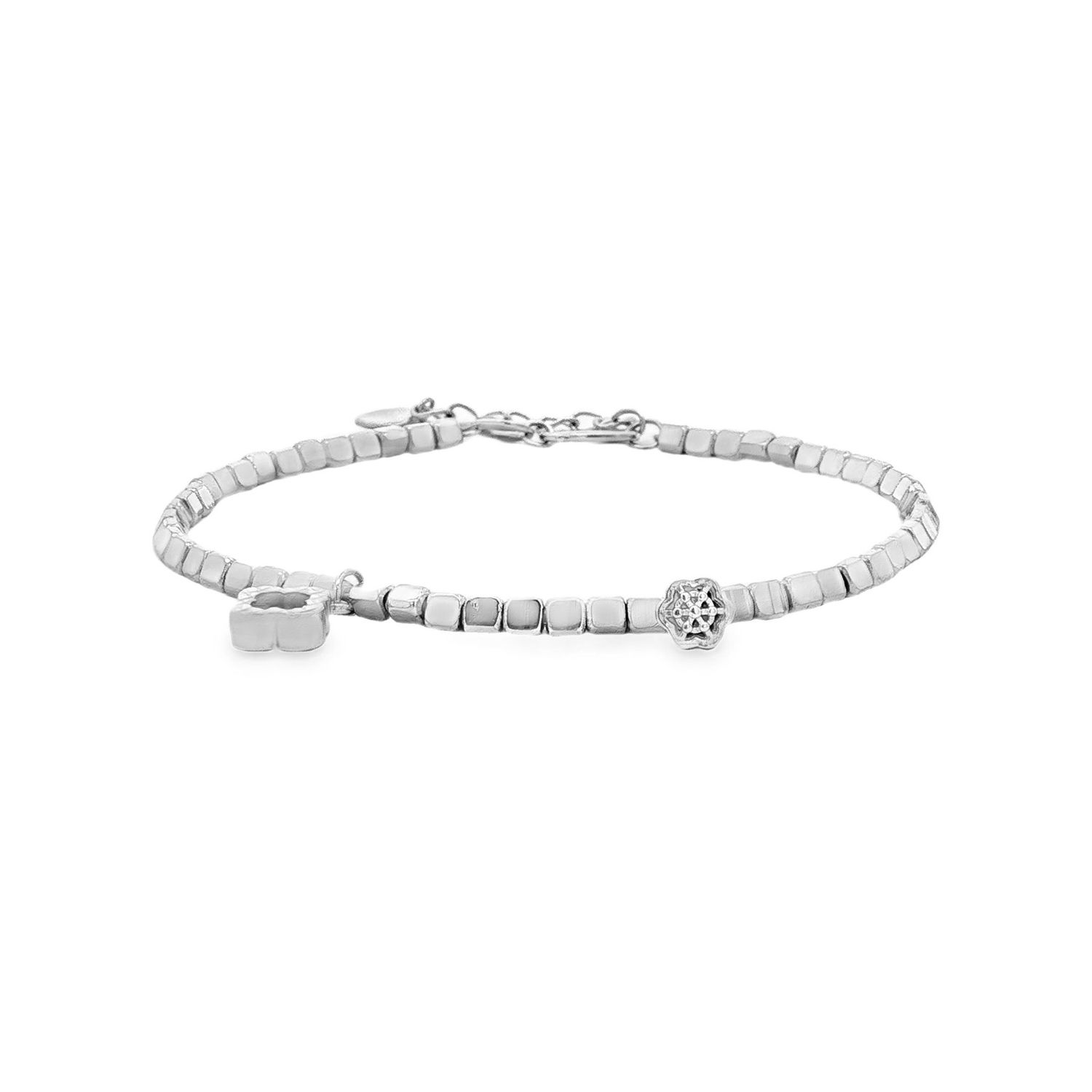 PT950 Platinum Luxury Square Bead Adjustable Bracelet BJY0021