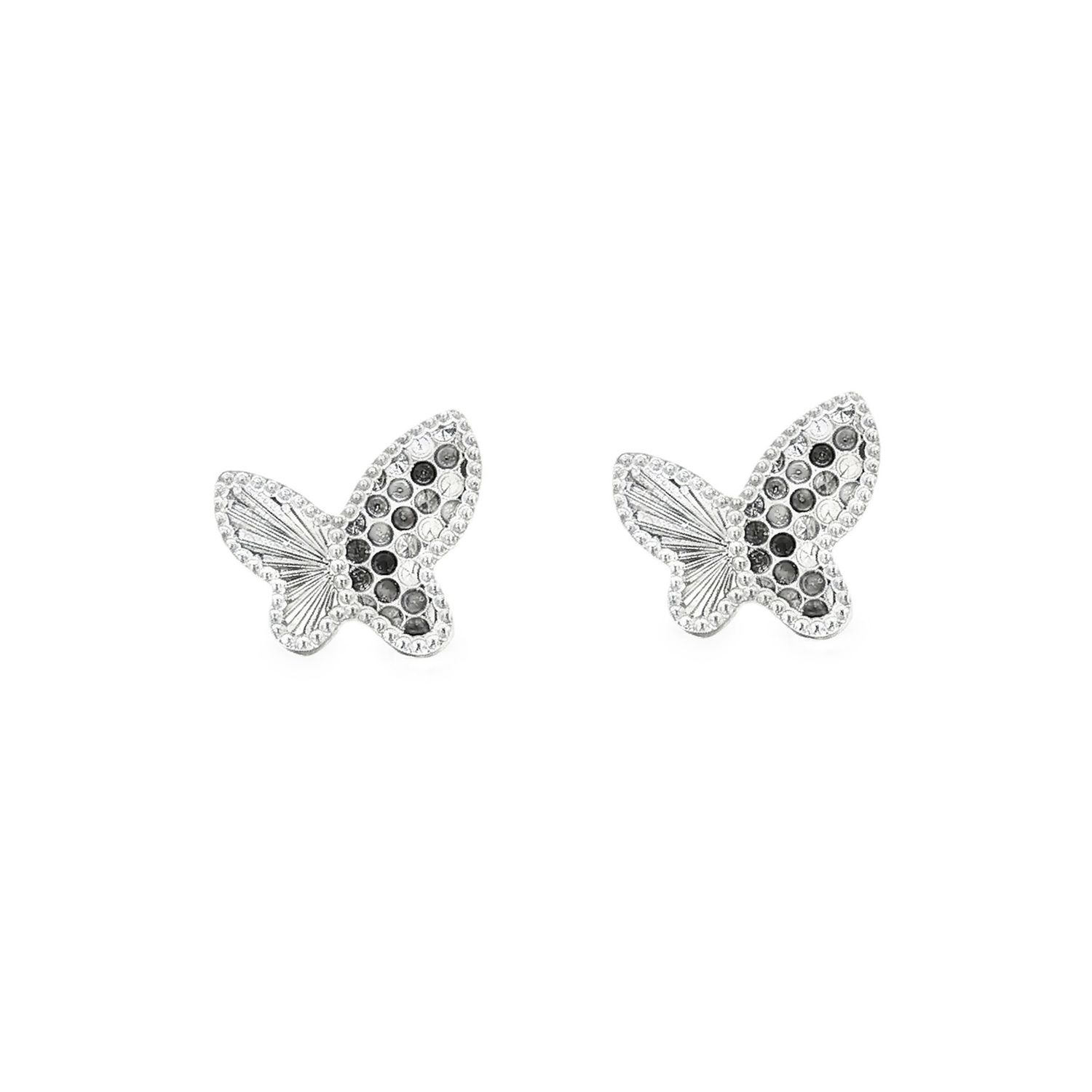 PT950 Platinum Butterfly Radiance Stud Earring BJY0013