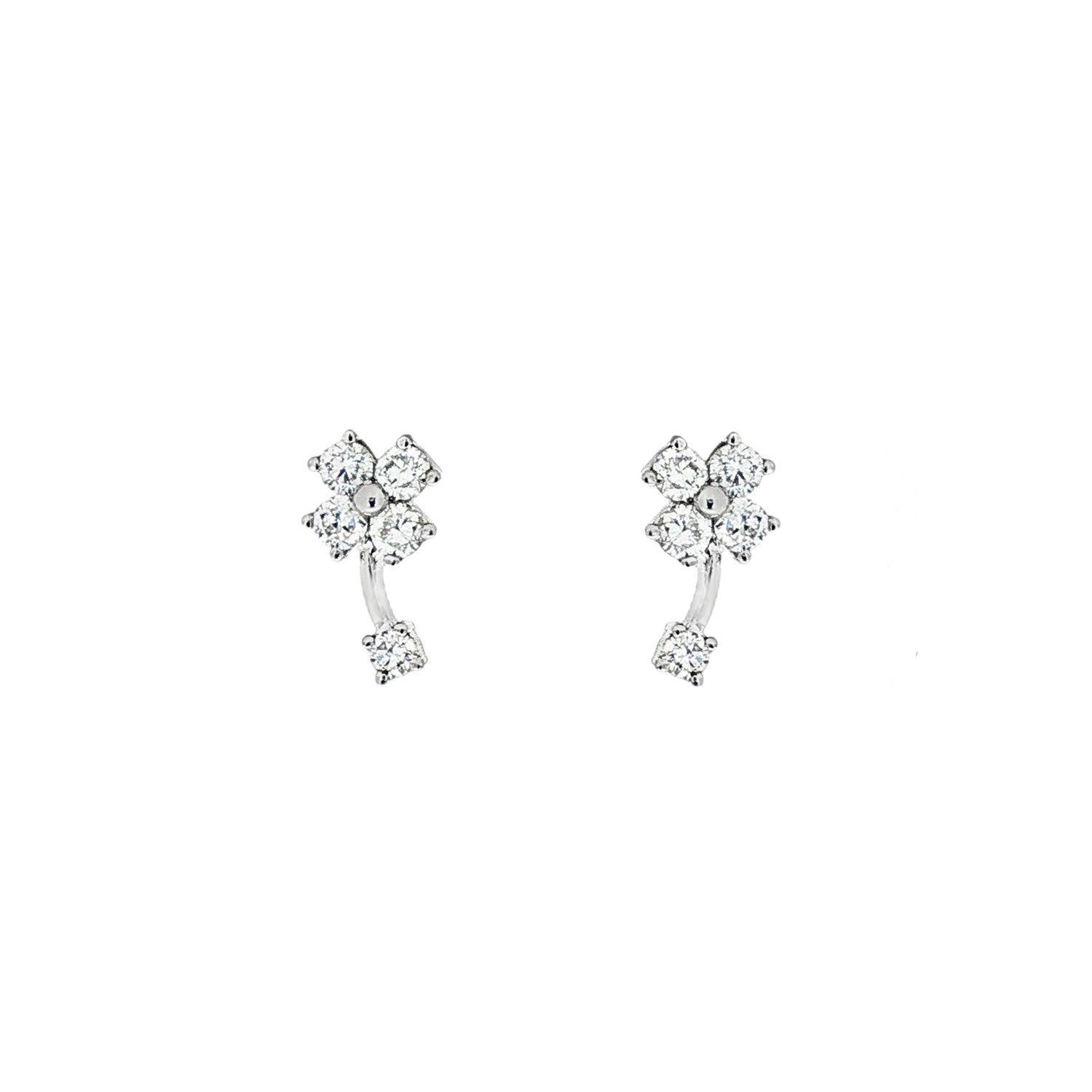 PT950 Platinum Lab Grown Diamond Stud Earrings YSD0003
