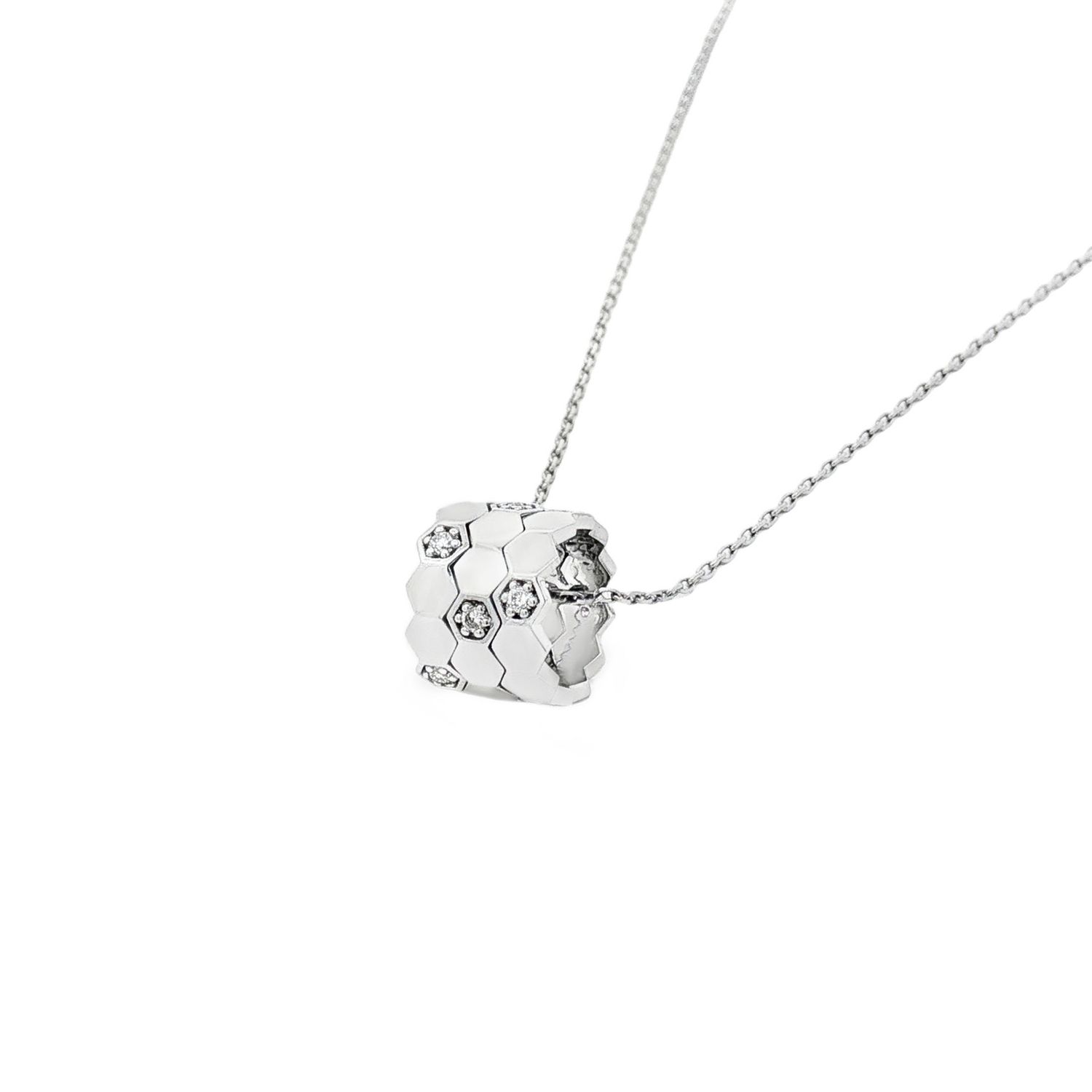 PT950 Platinum Lab Grown Diamond Wheel of Fortune Necklace YSD0015