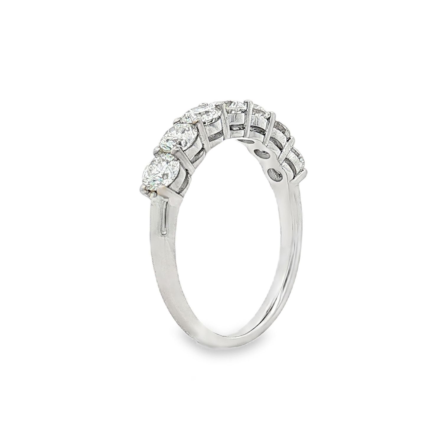 18K White Gold Natural Diamond Size 5.75 Wedding Band BJL0018