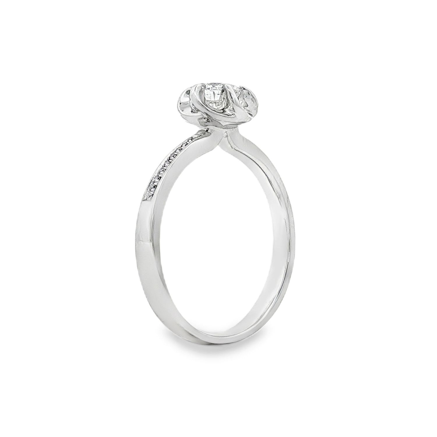 PT950 Platinum Natural Diamond Size 5.75 Engagement Ring BJL0066