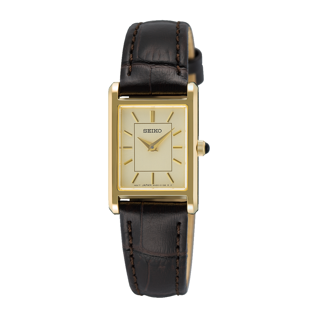 Seiko Essentials Quartz Stainless Steel Champagne Dial Women's Watch SWR110